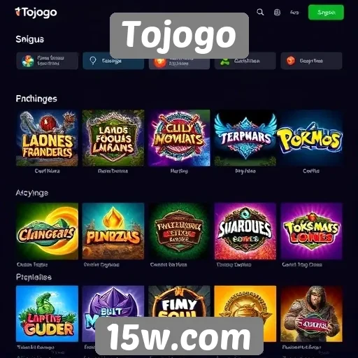 Análise das principais categorias de jogos disponíveis no Tojogo